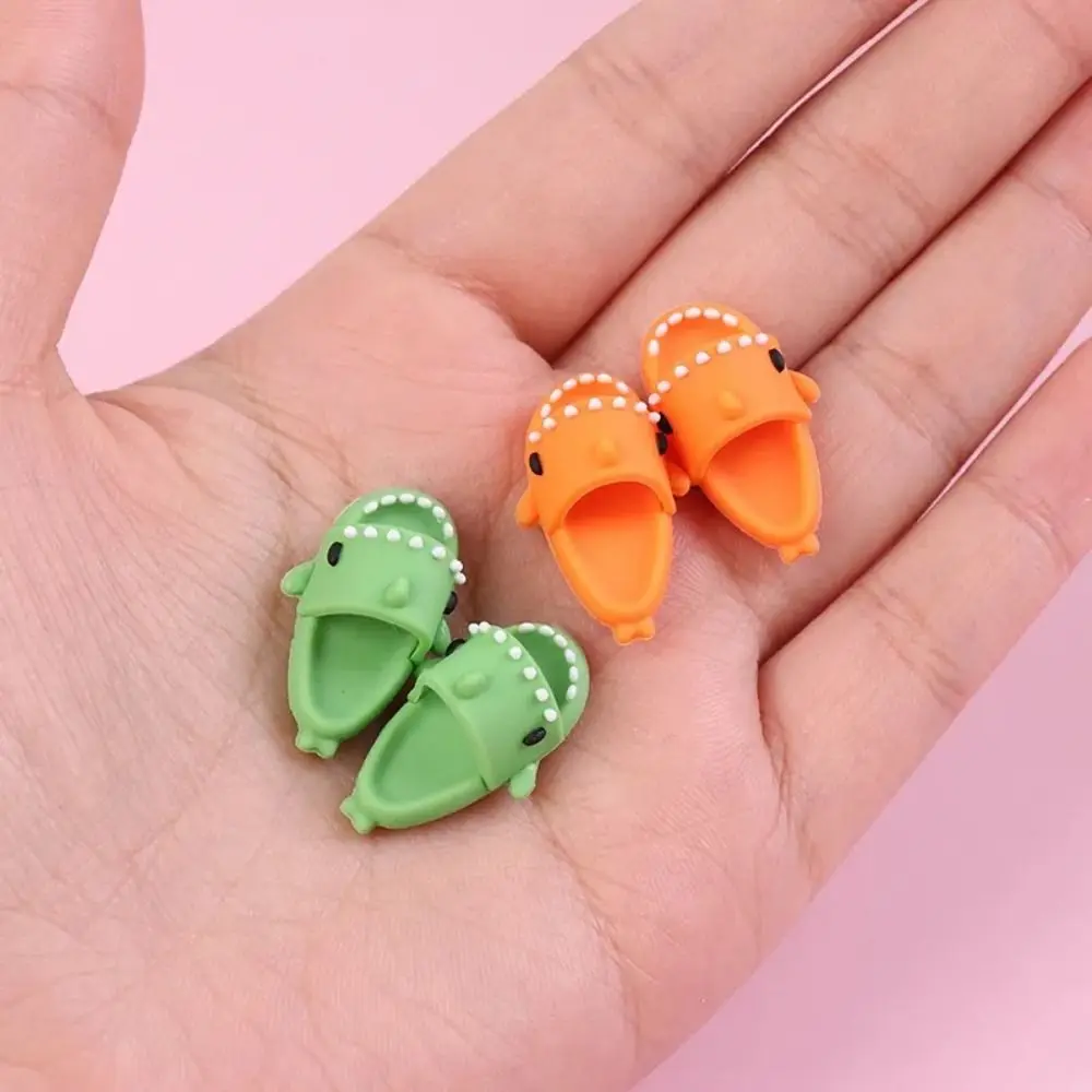 Round Toe Ob11 Doll Shark Slippers Mini Shark Shape BJD12 Doll Shoes Slippers Plastic OB11 Shark Shoes For Ob11 1/12 Bjd Doll