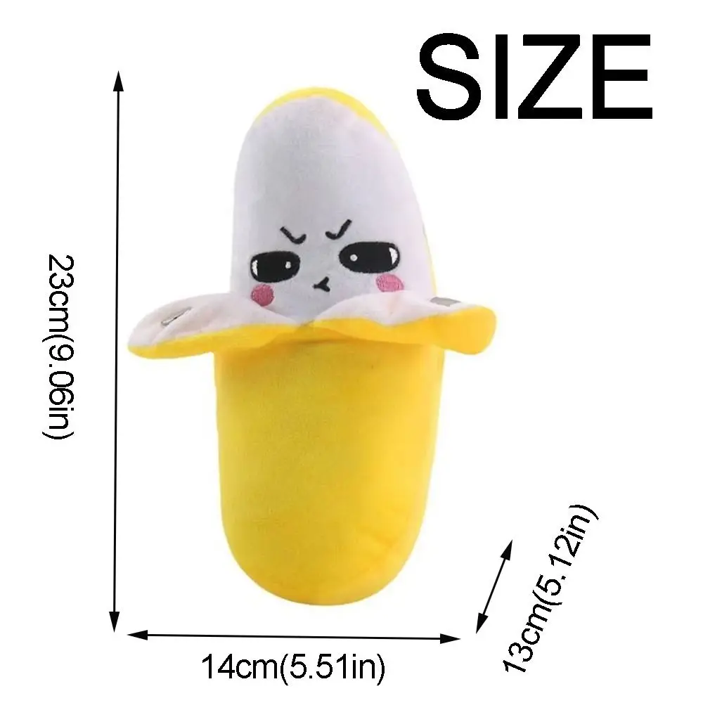 Creative Fruit Induction Metronome Soft Cute Banana Plush Toy Interactive Playing Joint Stuffed Doll Banana Educational Toy