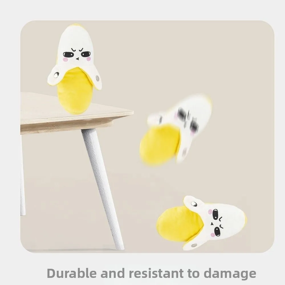 Creative Fruit Induction Metronome Soft Cute Banana Plush Toy Interactive Playing Joint Stuffed Doll Banana Educational Toy