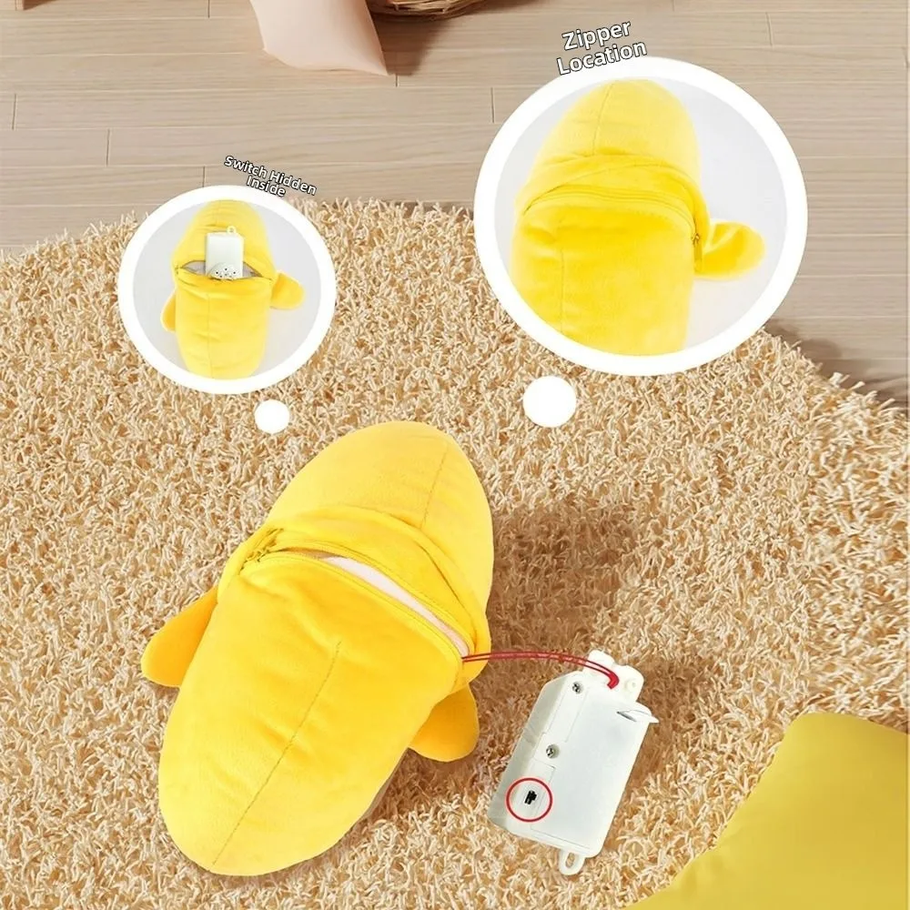 Creative Fruit Induction Metronome Soft Cute Banana Plush Toy Interactive Playing Joint Stuffed Doll Banana Educational Toy