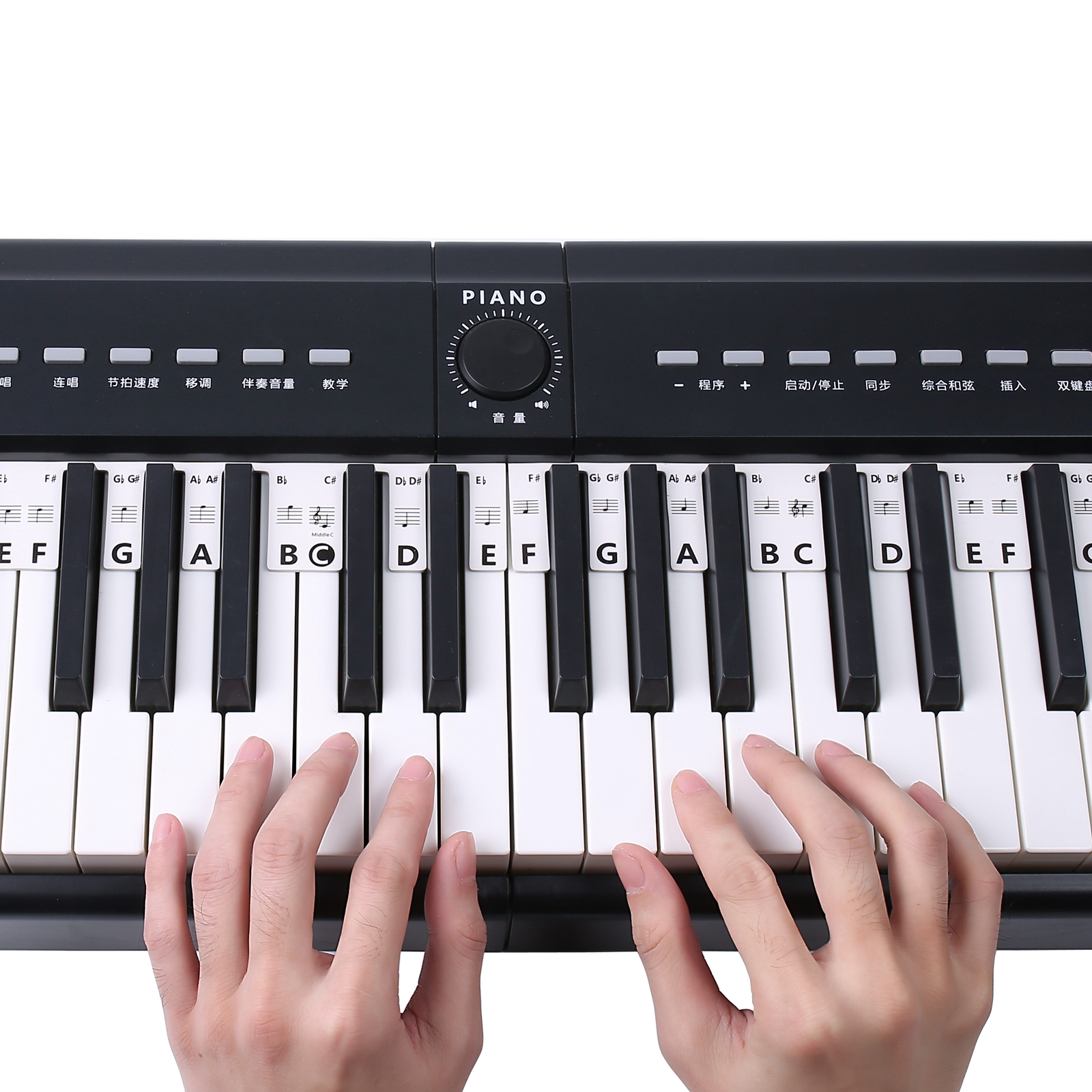 Free Paste Overlay Type 61 / 88 Keys Piano Note Marker Silicone Strips for Beginners / Kids, No Glue Practice Sticker Free Paste Overlay Type 61 / 88 Keys Piano Note Marker Silicone Strips for Beginners / Kids, No Glue Practice Sticker