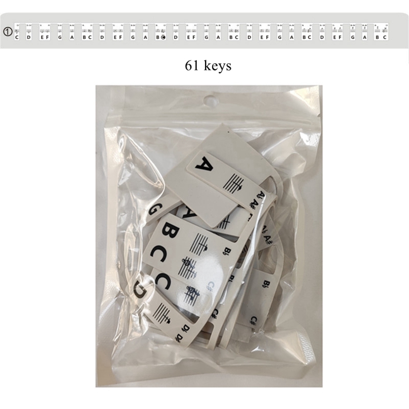 Free Paste Overlay Type 61 / 88 Keys Piano Note Marker Silicone Strips for Beginners / Kids, No Glue Practice Sticker Free Paste Overlay Type 61 / 88 Keys Piano Note Marker Silicone Strips for Beginners / Kids, No Glue Practice Sticker