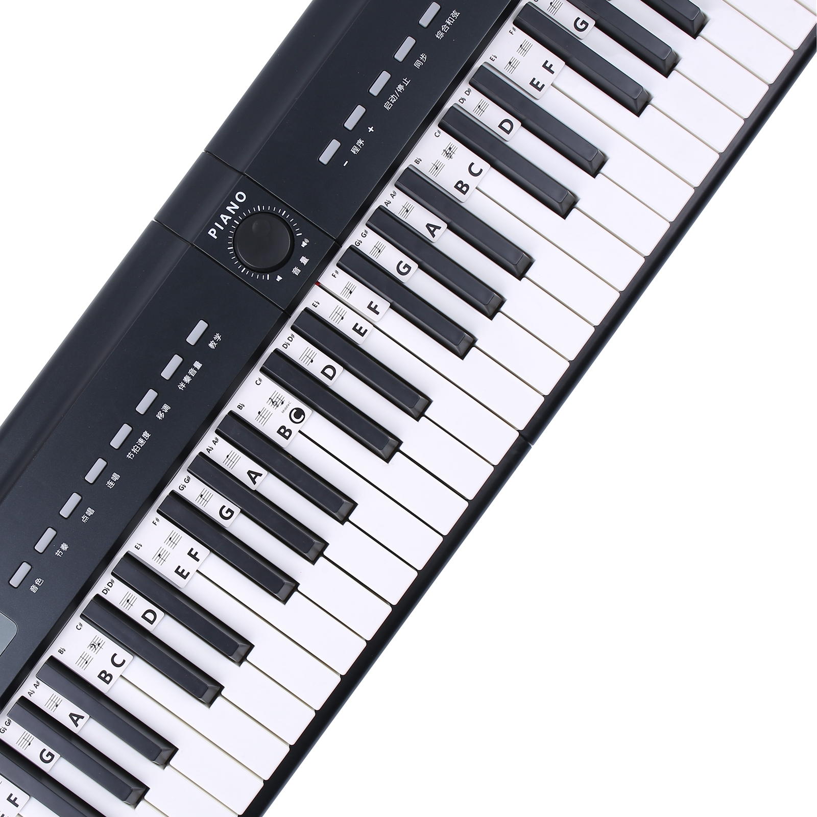 Free Paste Overlay Type 61 / 88 Keys Piano Note Marker Silicone Strips for Beginners / Kids, No Glue Practice Sticker Free Paste Overlay Type 61 / 88 Keys Piano Note Marker Silicone Strips for Beginners / Kids, No Glue Practice Sticker