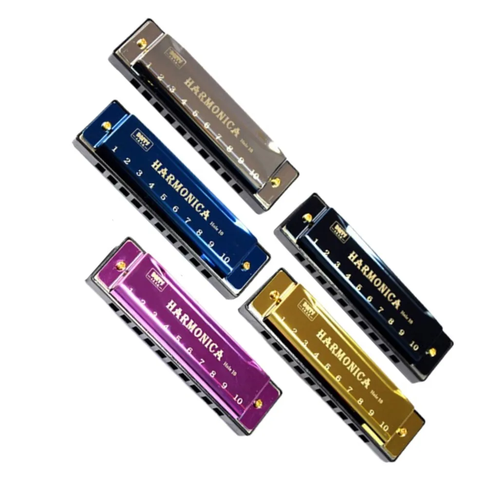 Metal Harmonica Key of C 10 Hole Chromatic Scale Harmonica with Box for Beginner Students Kids Gift Metal Harmonica Key of C 10 Hole Chromatic Scale Harmonica with Box for Beginner Students Kids Gift