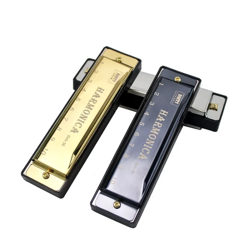 Metal Harmonica Key of C 10 Hole Chromatic Scale Harmonica with Box for Beginner Students Kids Gift Metal Harmonica Key of C 10 Hole Chromatic Scale Harmonica with Box for Beginner Students Kids Gift