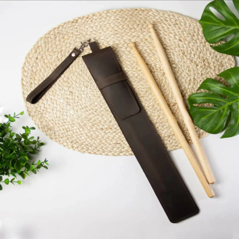 Portable Drumstick Leather Case Drum Stick Dustproof Storage Bag Drum Accessories Protective Pouch Bags Portable Drumstick Leather Case Drum Stick Dustproof Storage Bag Drum Accessories Protective Pouch Bags