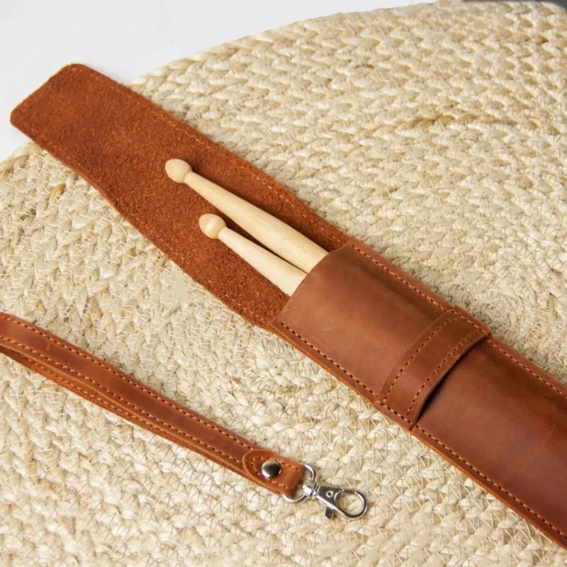 Portable Drumstick Leather Case Drum Stick Dustproof Storage Bag Drum Accessories Protective Pouch Bags Portable Drumstick Leather Case Drum Stick Dustproof Storage Bag Drum Accessories Protective Pouch Bags