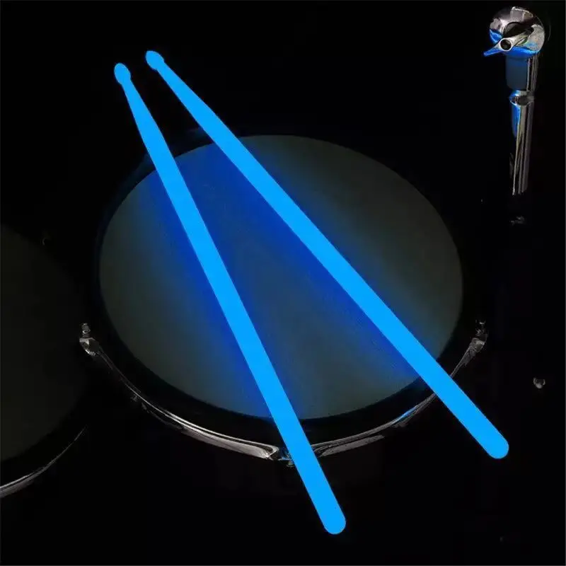 1 Pair 5A Luminous Drum Stick Nylon Fluorescent Drumsticks Glow in The Dark Bright Light Musical Instruments 1 Pair 5A Luminous Drum Stick Nylon Fluorescent Drumsticks Glow in The Dark Bright Light Musical Instruments