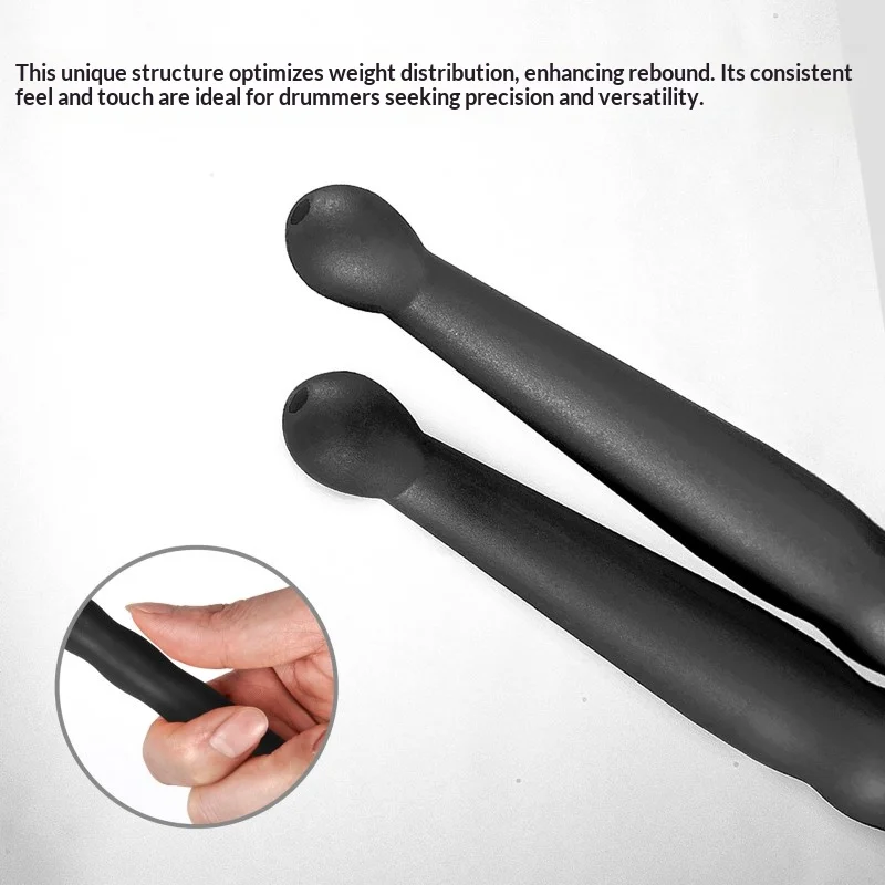 1Pair 5A Drumstick Carbon Fibre Jazz Drum Drumstick Wave Style Professional Performance Percussion Instrument Accessories